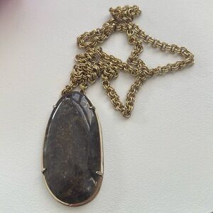 Stella & Dot Leona Necklace Labradorite Pendant